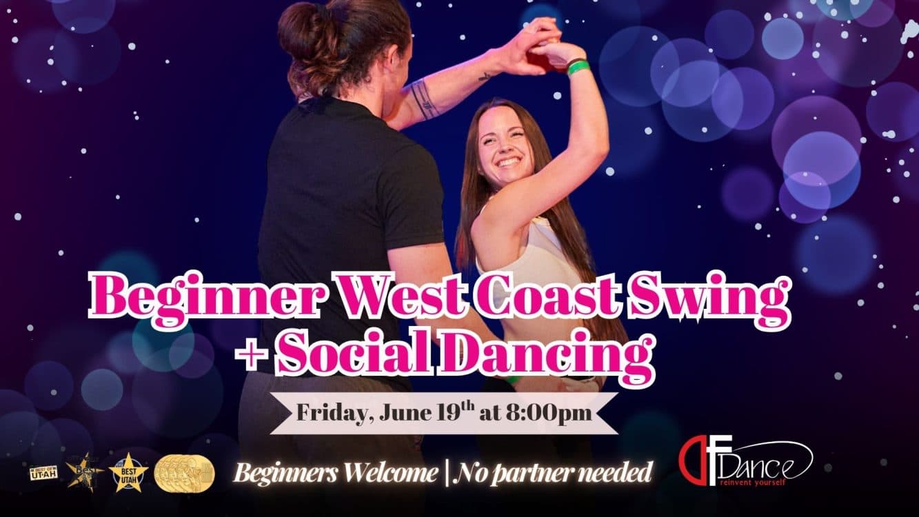 Image for event: Beginner West Coast Swing + Social Dancing! (No partner needed)